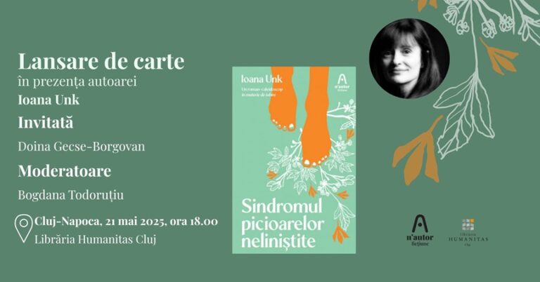 21.05 Lansare de carte: Sindromul picioarelor neliniștite