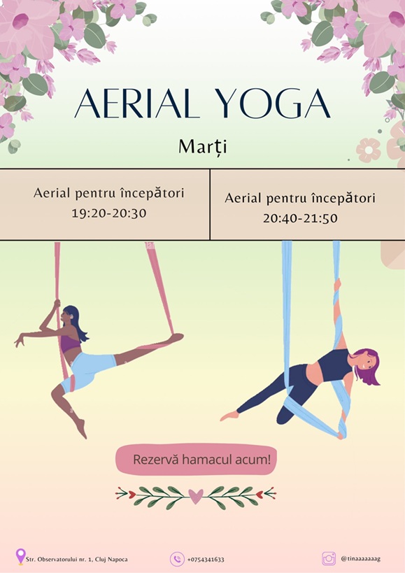 1.07 Aerial yoga pentru începători