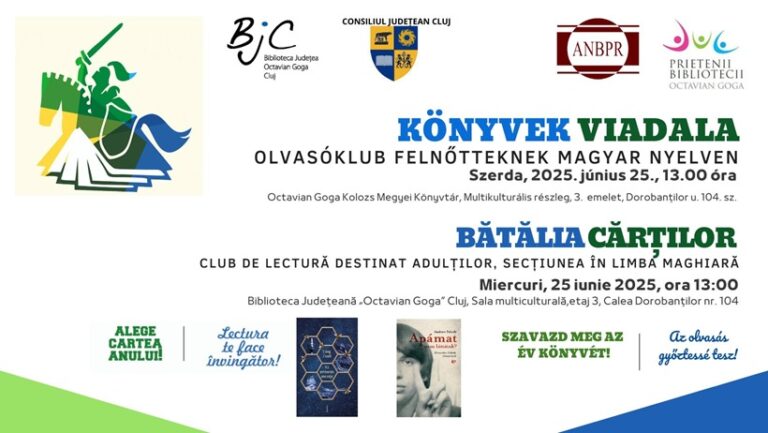 25.06 Club de lectură: Bătălia Cărților