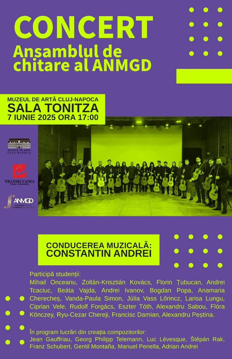 7.06 Concert extraordinar al Ansamblului de Chitare al ANMGD