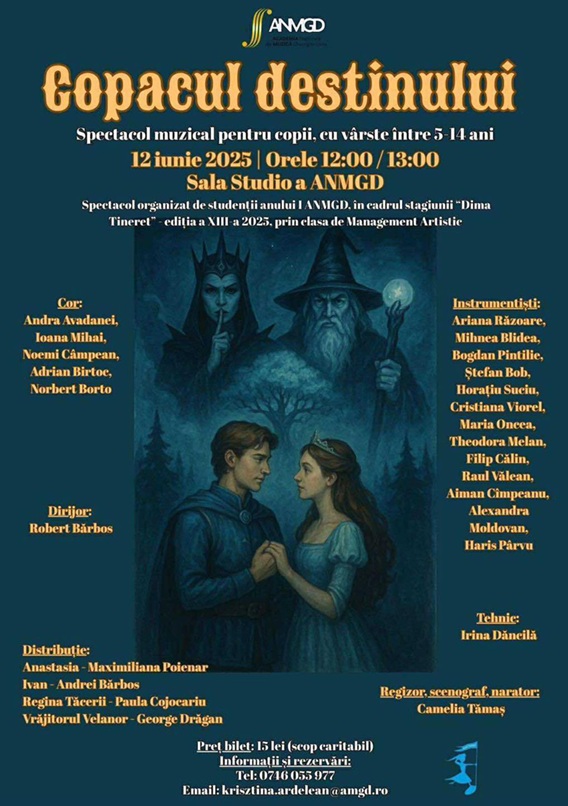 12.06 Spectacol muzical pentru copii: Copacul destinului
