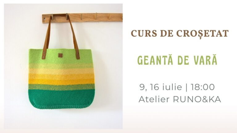 9.07 Curs de croșetat: Geantă de vară