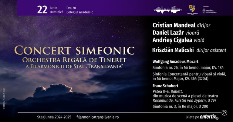 22.06 Concert simfonic: Orchestra Regala de Tineret a Filarmonicii de Stat Transilvania