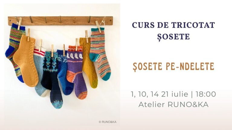 1.07 Curs de tricotat șosete:  Șosete Pe-ndelete