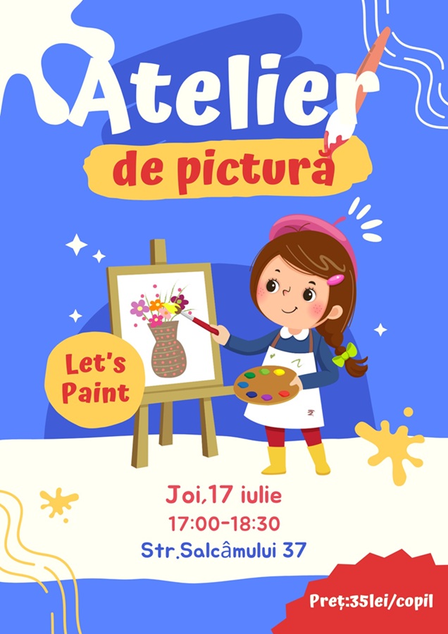 17.07 Atelier de pictură pentru copii