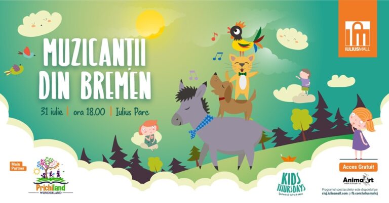31.07 Kids Thursdays: Muzicanții din Bremen
