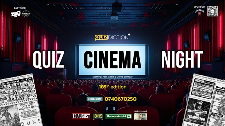 13.08 Quiz night: Cinema quiz