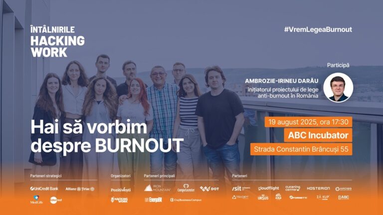 19.08 Întâlnirile Hacking Work: Hai să vorbim despre burnout