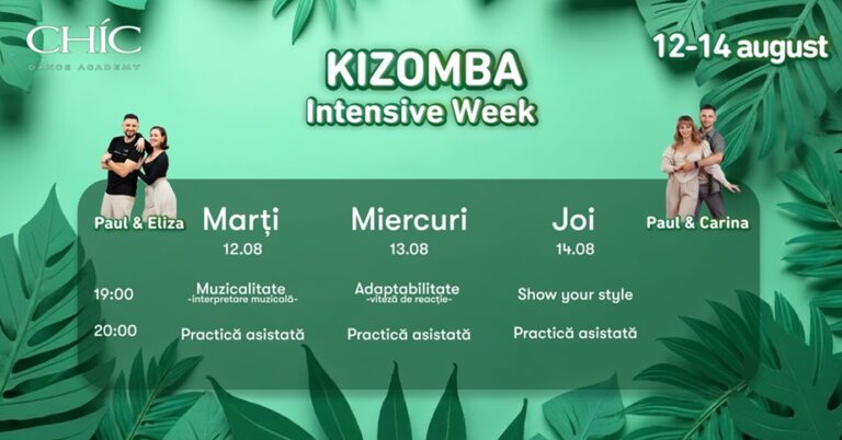 12-14.08 Curs: Kizomba Intensive Week