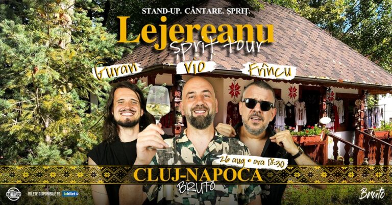 26.08 Stand Up Comedy Show: Vio, Frîncu și Guran – Lejereanu Spriț