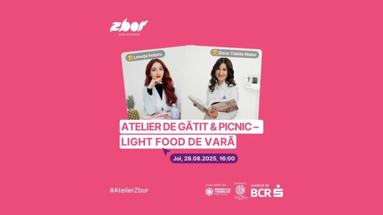 28.08 Atelier de gatit & picnic: Light food de vara