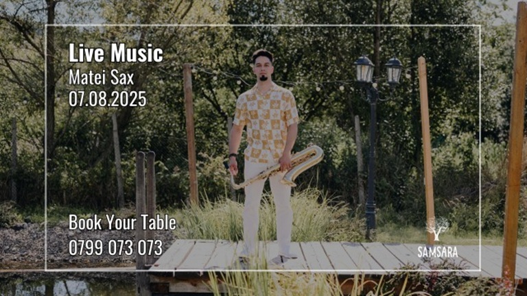7.08 Muzică live: Matei Sax