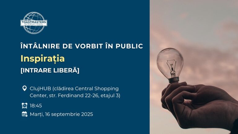 16.09 Întâlnire de vorbit în public