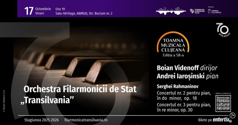 17.10 Toamna Muzicală Clujeană: Concert simfonic – dirijor Boian Videnoff