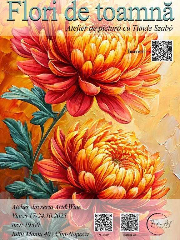 17.10 Atelier de pictură: Flori de toamnă