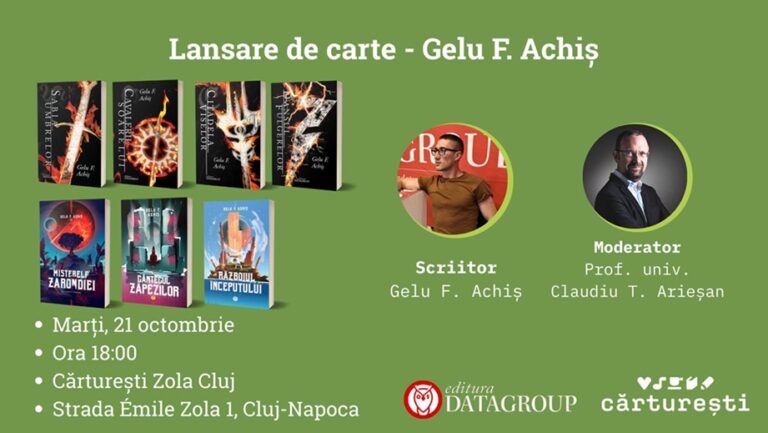 21.10 Lansare de carte: Gelu F. Achiș