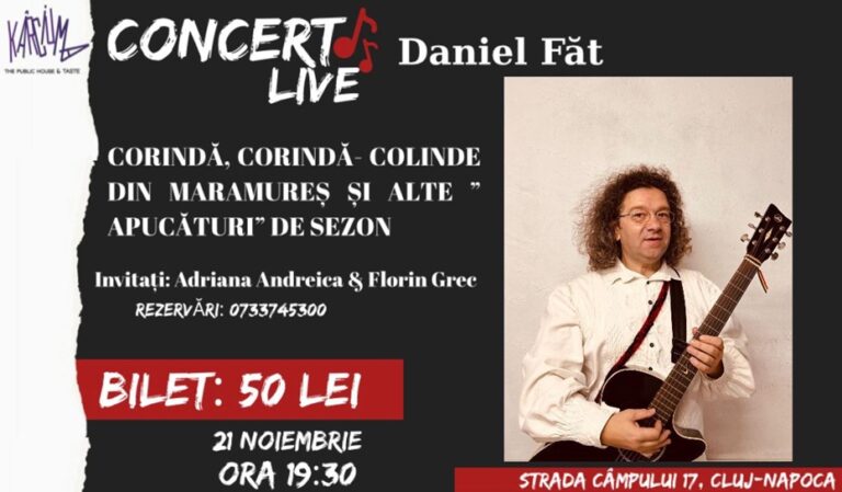 21.11 Concert: Corinda,Corinda – Colinde din Maramures si alte “apucaturi” de sezon