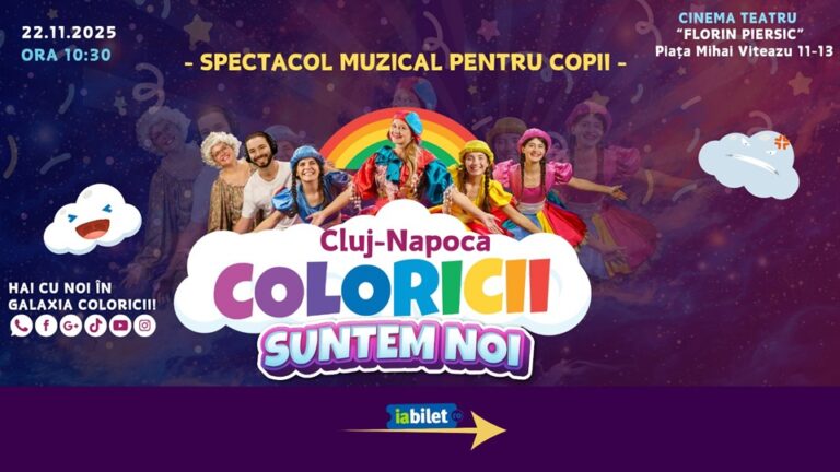 22.11 Spectacol muzical pentru copii: Coloricii suntem noi