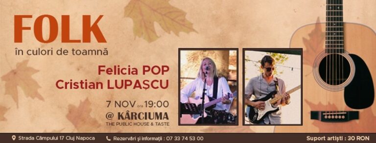 7.11 Concert: Felicia Pop și Cristian Lupașcu