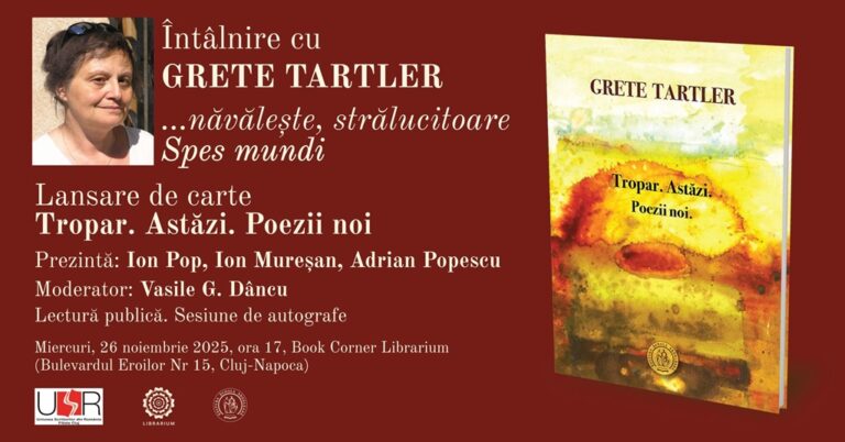 26.11 Lansare de carte: Tropar. Astăzi. Poezii noi