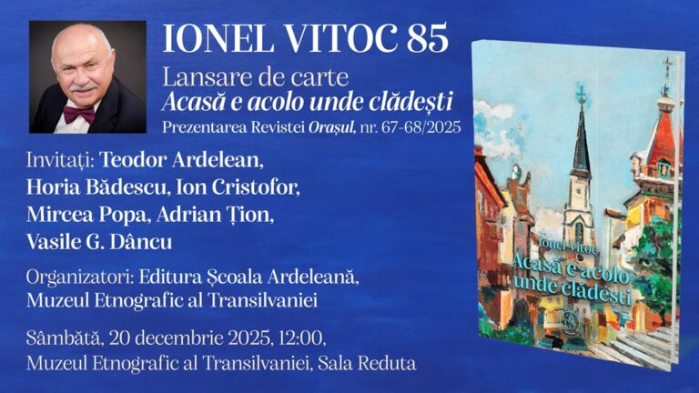 20.12 Lansare de carte: Acasă e acolo unde clădești