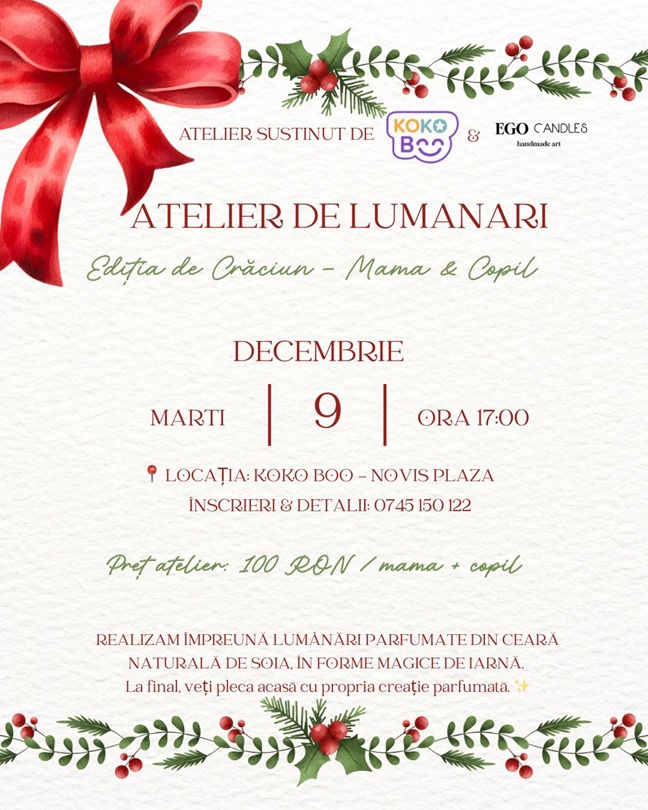 9.12 Atelier de Lumânări