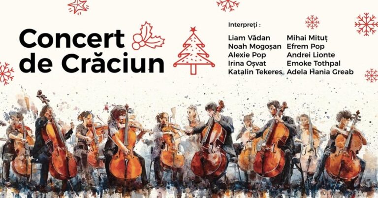19.12 Concert de Craciun cu ansamblu de violoncele