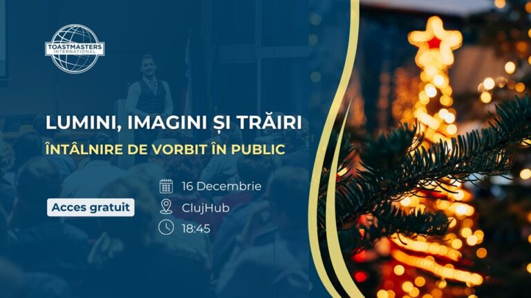 16.12 Întâlnire de vorbit în public