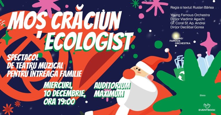 10.12 Spectacol de teatru: Moș Crăciun Ecologist