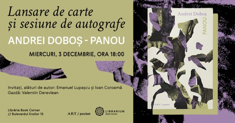 3.12 Lansare de carte și lectură publică: Panou