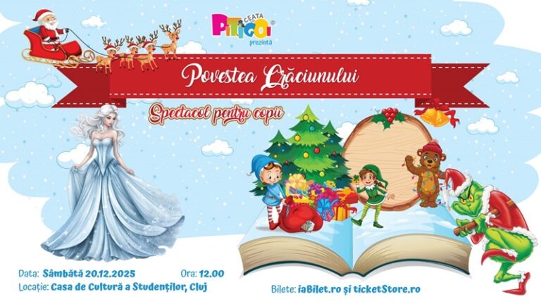 20.12 Spectacol de teatru pentru copii: Povestea Crăciunului