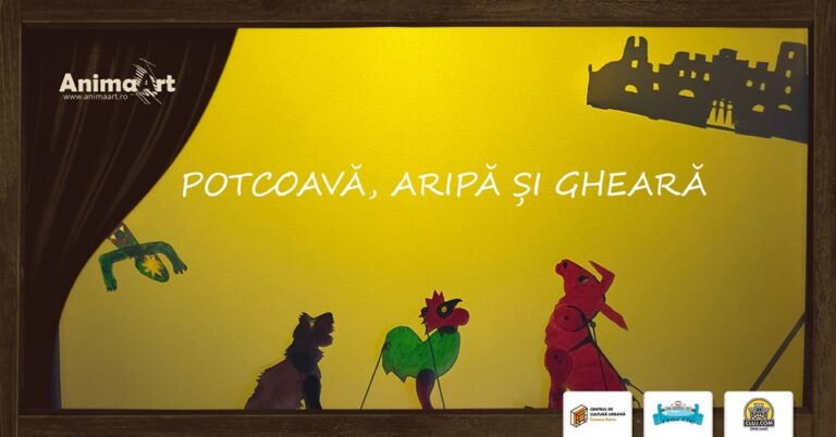 18.01 Premiera Spectacol de teatru de păpuși:  Potcoavă, Aripă și Gheară – o aventură muzicală