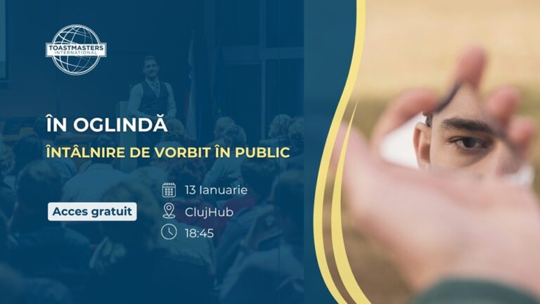 13.01 Întâlnire de vorbit în public