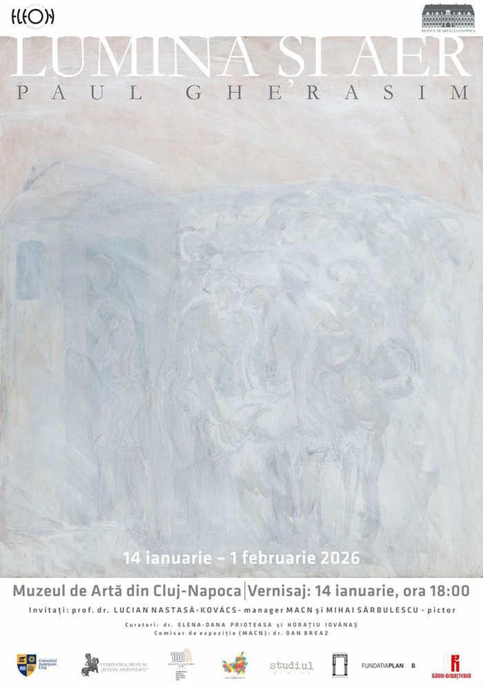 16.01 Expoziție: Paul Gherasim. Lumină și aer